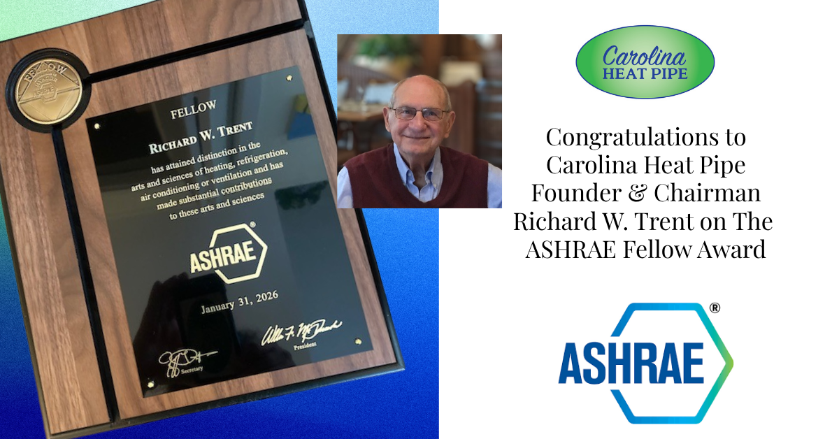 Award collage with Richard W. Trent for The Fellow Award by ASHRAE HVAC